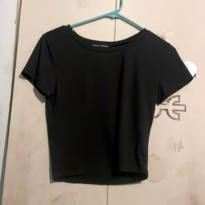 Black crop top